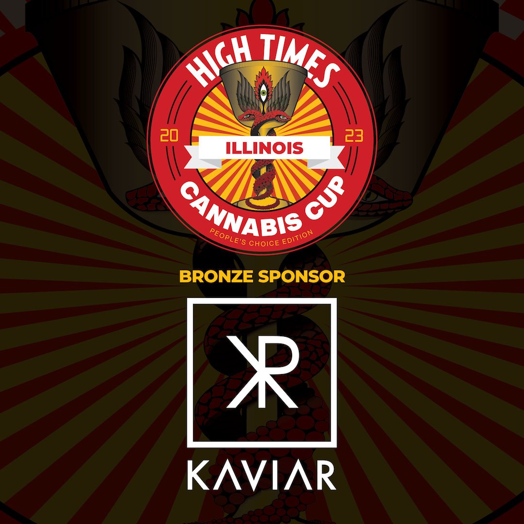 HIGH_TIMES_Mag's tweet photo. Stay classy! 🏆 And check out our new friends at KAVIAR Cannabis! Bronze Sponsor for the High Times #CannabisCup Illinois: People's Choice Edition 2023.

Founded in Colorado in 2016, this  luxury cannabis brand soon developed and released the infused KAVIAR Cone. It got noticed.

Since then, the brand has grown significantly and made its way around the nation, including the bustling legal Illinois market! They also released new goodies like exotic craft flower (EXCLUSIVE in Illinois) and 🌙 rocks. 
━━━━━━━━
A huge thank you to #Kaviar for getting involved with this year's Cup! Find them on https://t.co/HAXPgcalCd
━━━━━━━━
Head to https://t.co/lUpRmFX7vN for Cup details. Judging is open to everyone and begins on Aug 19th.