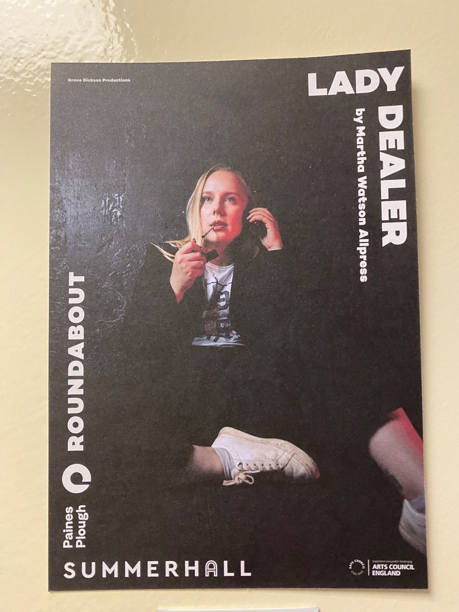 Yombles's tweet photo. Lady Dealer #RoundaboutPP. A beautiful poem-play about loneliness and connection with a brilliant performance from Alexa Davies as Charly. A really sharp production which has loads of gorgeous, poignant ‘moments’ but never feels indulgent. I laughed and cried @emilyaboudetc https://t.co/Ys1gASfwir