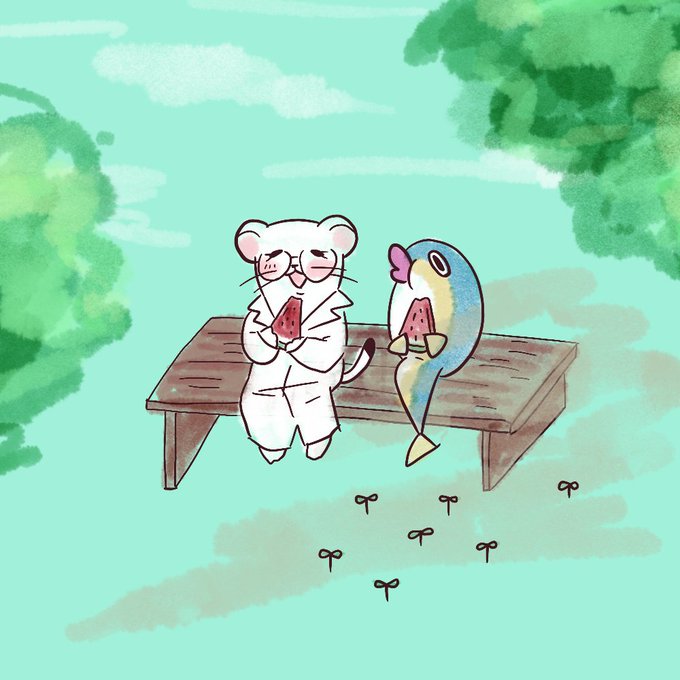 「on bench」 illustration images(Latest｜RT&Fav:50)