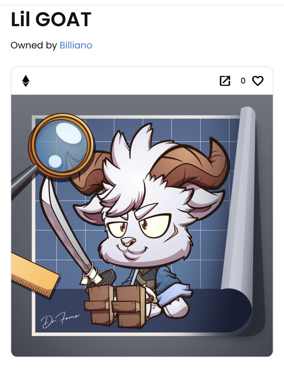 BillianosW's tweet photo. Look who got Lil GOAT … The 🐐 

🤯🤯🤯🤯🤯

So happy with this 1/1 Reveal I got from staking. Love the experience this projects provides to its holders !! @killabearsnft #imHYPE #WeLikeTheBears #KillaGoat https://t.co/YFQabL4GkB