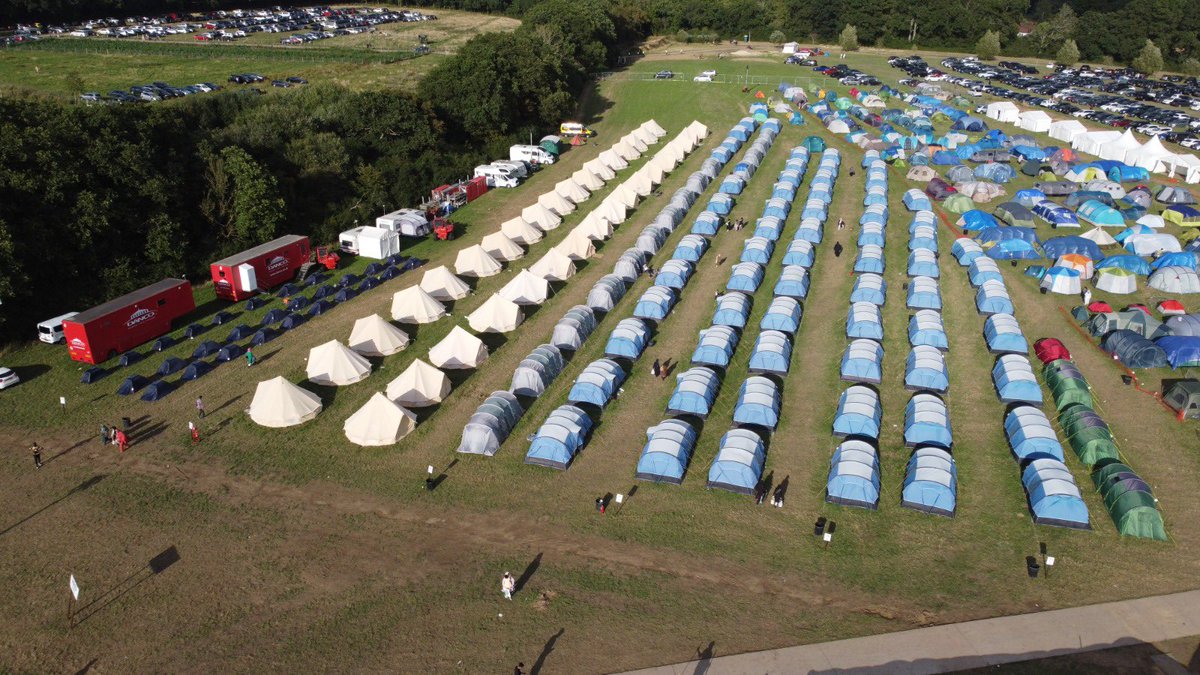 Alhamdulilah I got permission to fly my drone this year at Jalsa Salana UK 2023. A bit late but you can see how much one area changes over just a few days…

#JalsaSalanaUK #JalsaConnect #JalsaUK