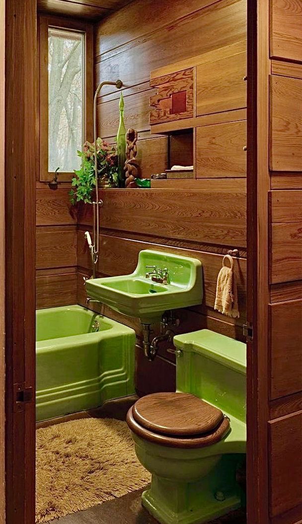 designdocument's tweet photo. Vintage Bathroom from Frank Lloyd Wright's House 🍀 https://t.co/MIqqDJwnpc