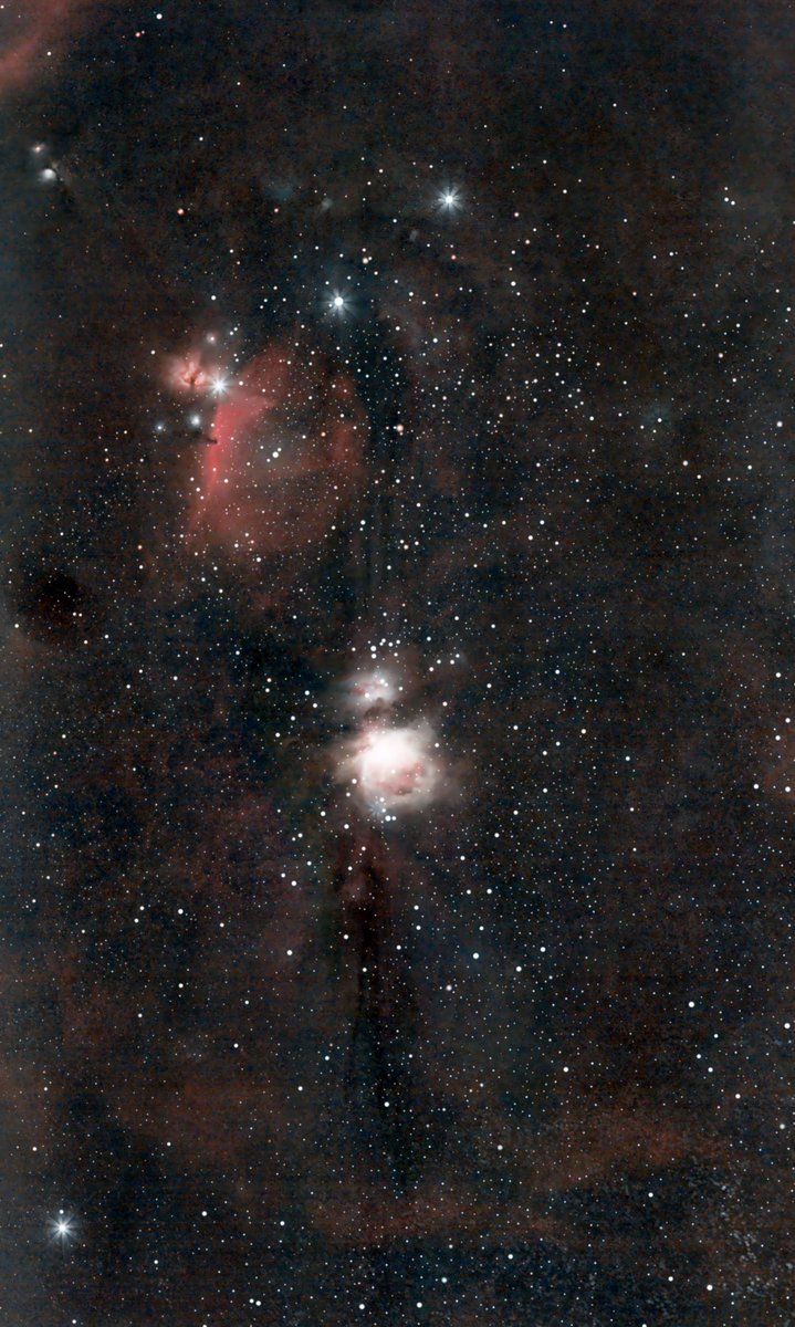 Orion's belt and sword Reprocess

#astrophotography #astropic #orionsbelt #orion #orionnebula #orionconstellation #flamenebula #m42 #nightskyphotography #nightsky #space #stars #canonrebelt7 #astronomy #cosmos #longexposure #astrophoto #stars #astropics #nebula