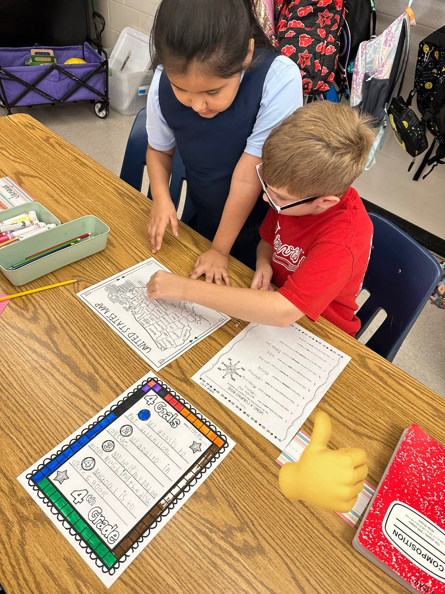mrs_keppler's tweet photo. My students enjoyed practicing their map skills today! I love to see them working together so well! 😊@SandersES1 https://t.co/Q25WoaY3Gc