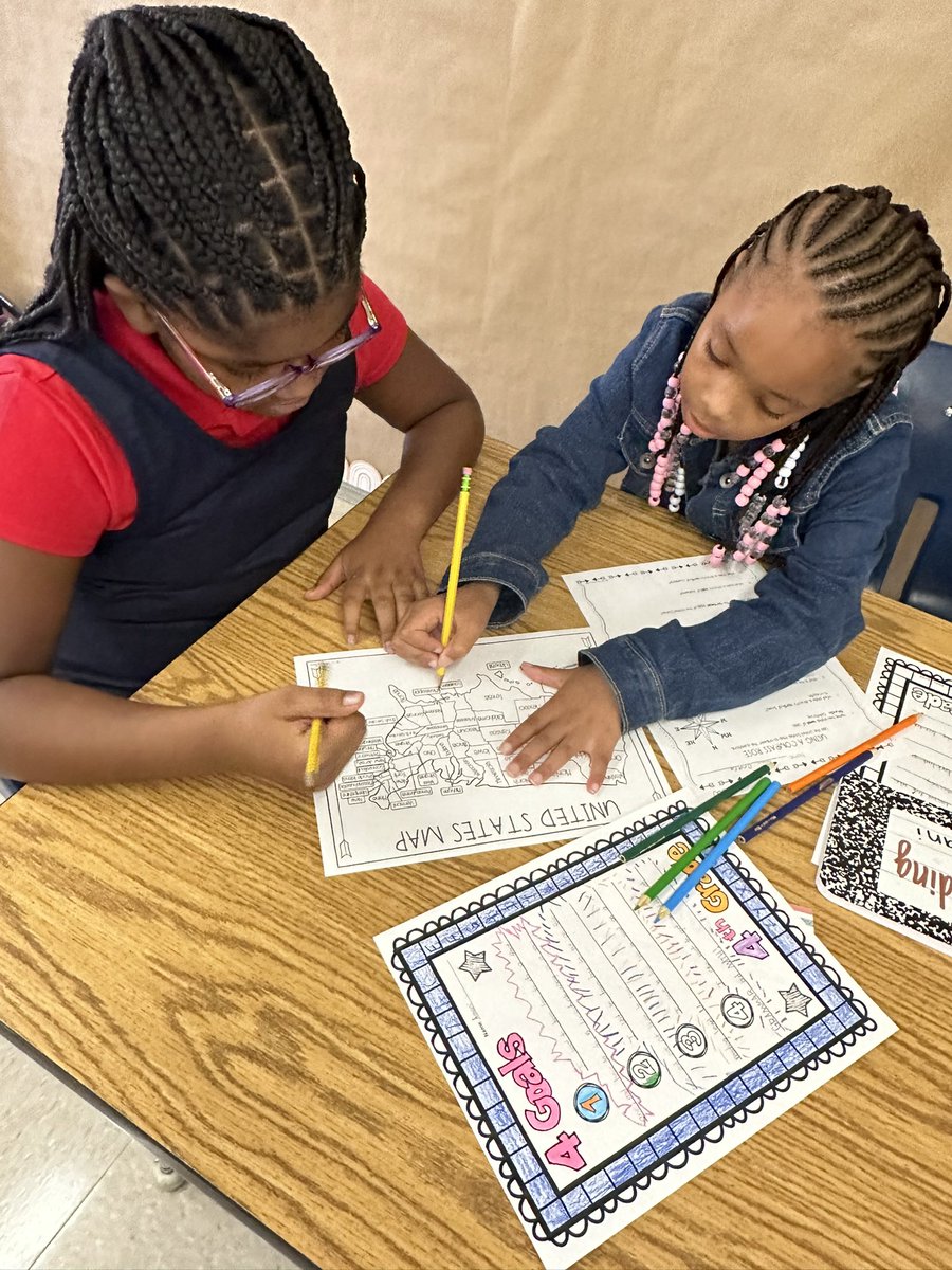 mrs_keppler's tweet photo. My students enjoyed practicing their map skills today! I love to see them working together so well! 😊@SandersES1 https://t.co/Q25WoaY3Gc