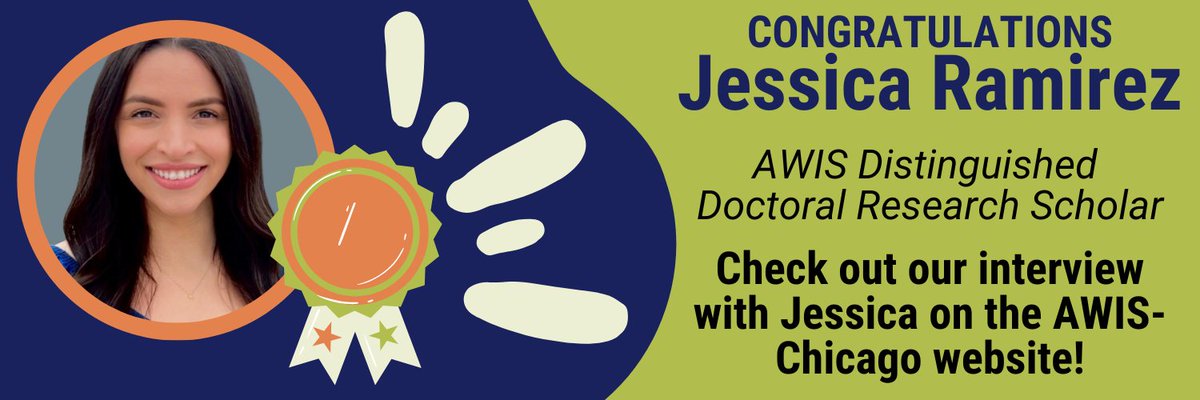 AWISChicago's tweet photo. Check it out! We sat down to interview Jessica Ramirez, AWIS-Chicago member and recipient of this year's Distinguished Doctoral Research Scholarship. Head to the article to read more and learn about her academic journey! https://t.co/MTKpvP3Zwa https://t.co/B7E2t86GOG