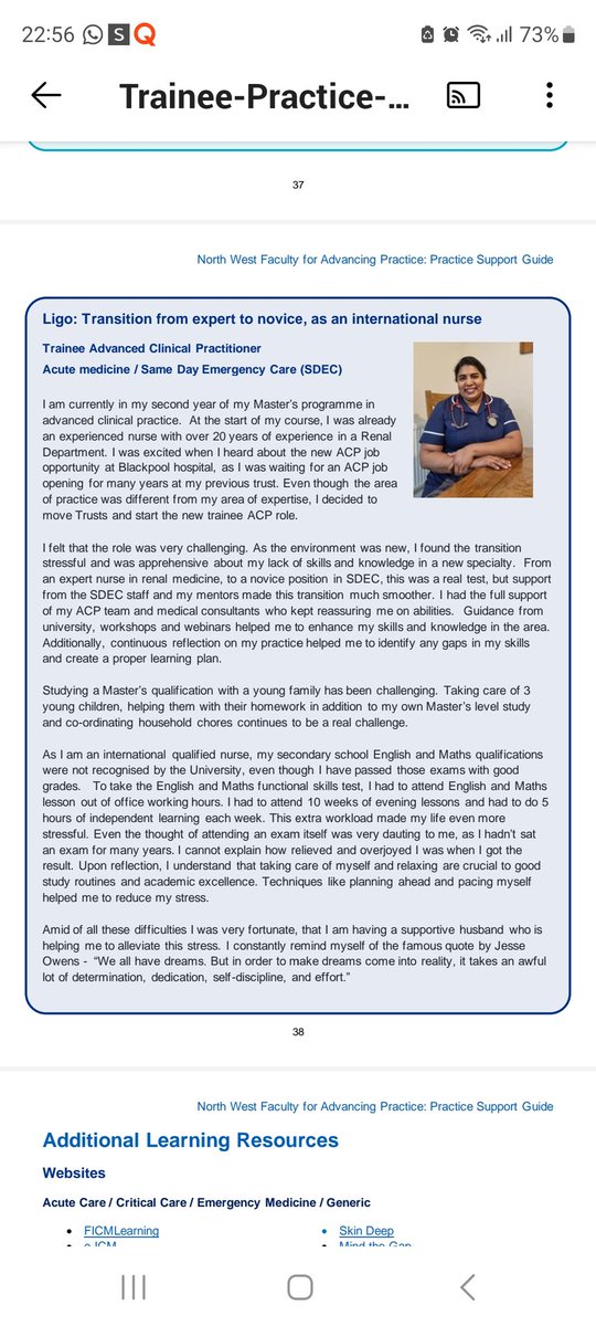 All challenges are an opportunity for growth, and I am grateful for the chance to evolve.
Thank you NHS ENGLAND Northwest.