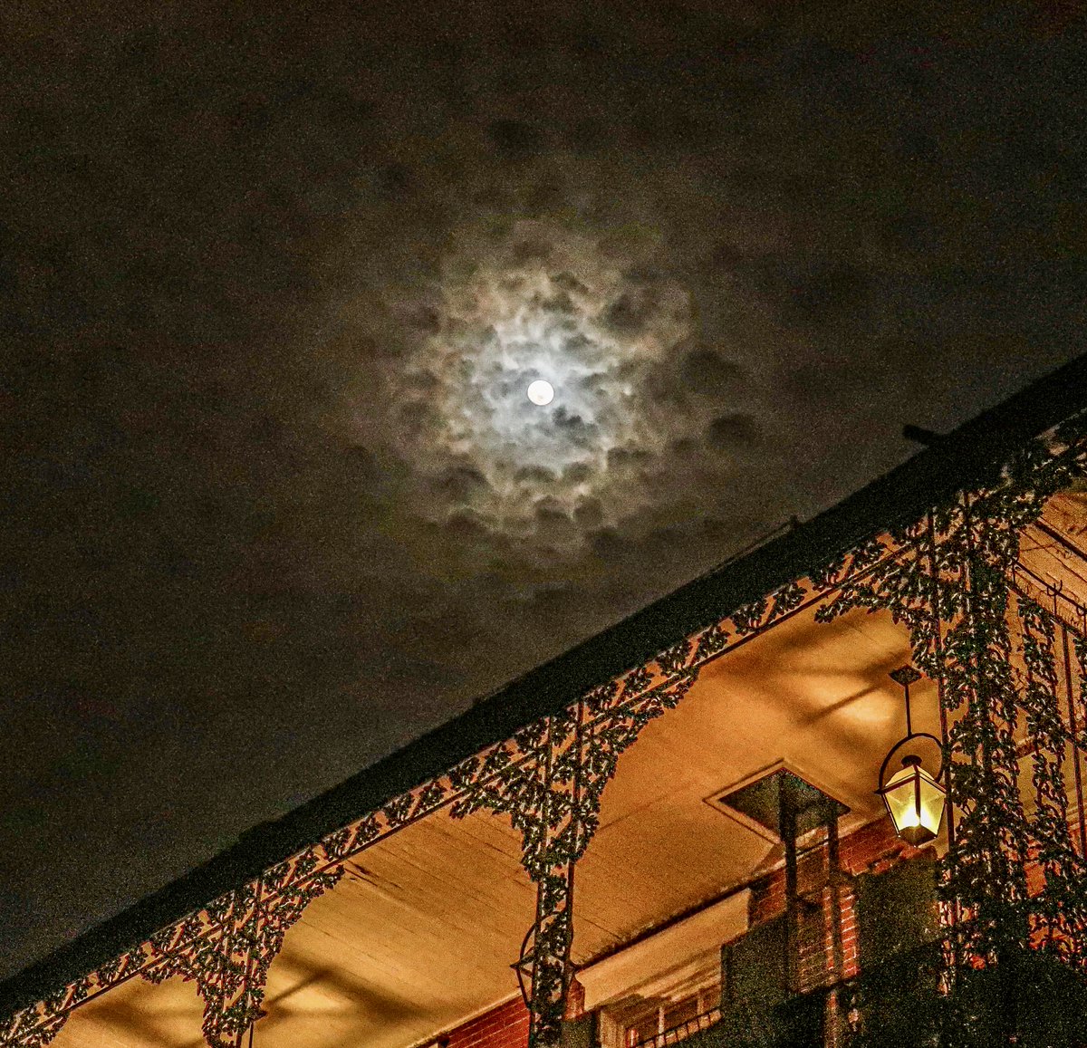 Moon over Royal Street, New Orleans