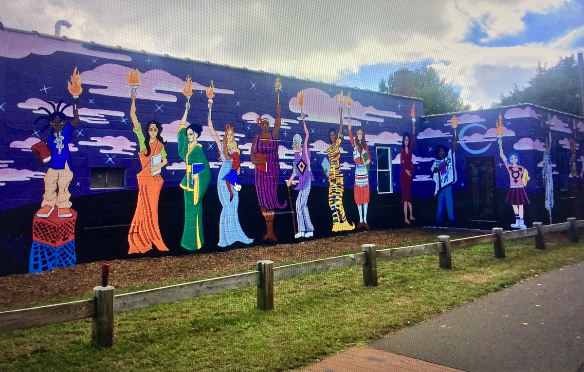 This October will be 5 years since the completion of Mothers, Daughters, &amp; Sisters Of The Firelight.  Just a reminder of what this wall on the Farmington Canal Greenway in New Haven looked like before 140 people collaborated as a community to create this work of public art.
