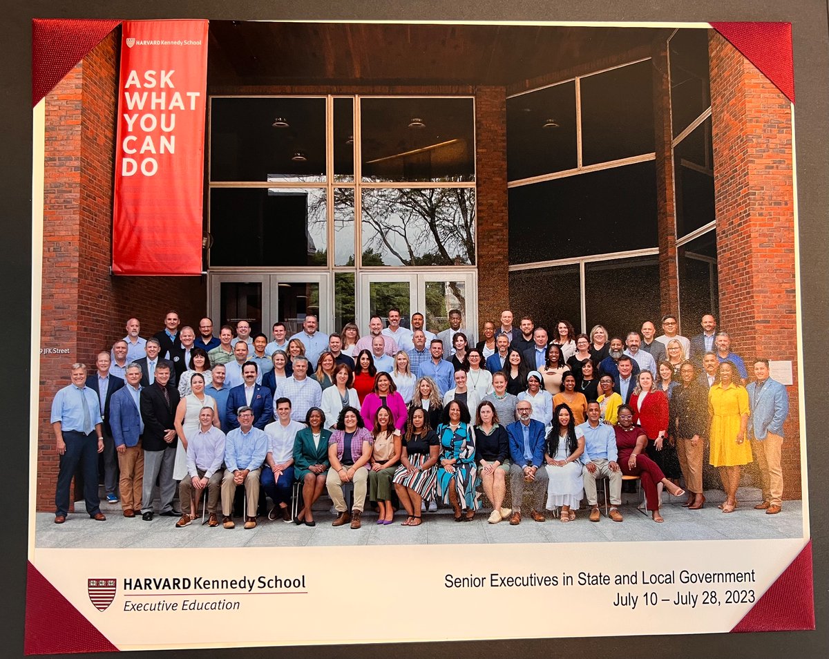 In July I went to Harvard/State &Local Executive Program. It was great to discuss government & its different forms & functions in the beautiful mosaic that is USA. The group of students united in making their communities, local governments & our country a better place for all.
