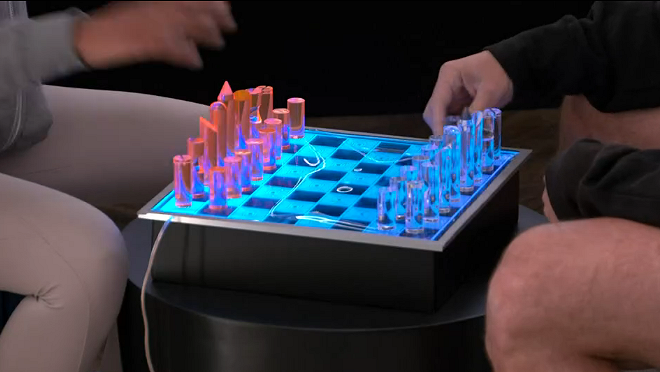 Hisam is teaching Mecole (aka Meme) to play chess on the LED lighted board.. I don't know if she really doesn't know or is faking #bb25 
Amazon has this set for $97  amazon.com/OnDisplay-Acry…