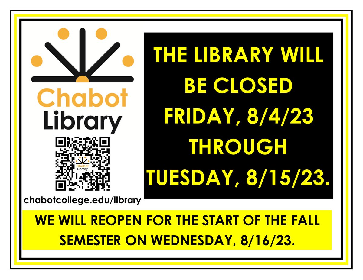 Chabot College Library tweet media