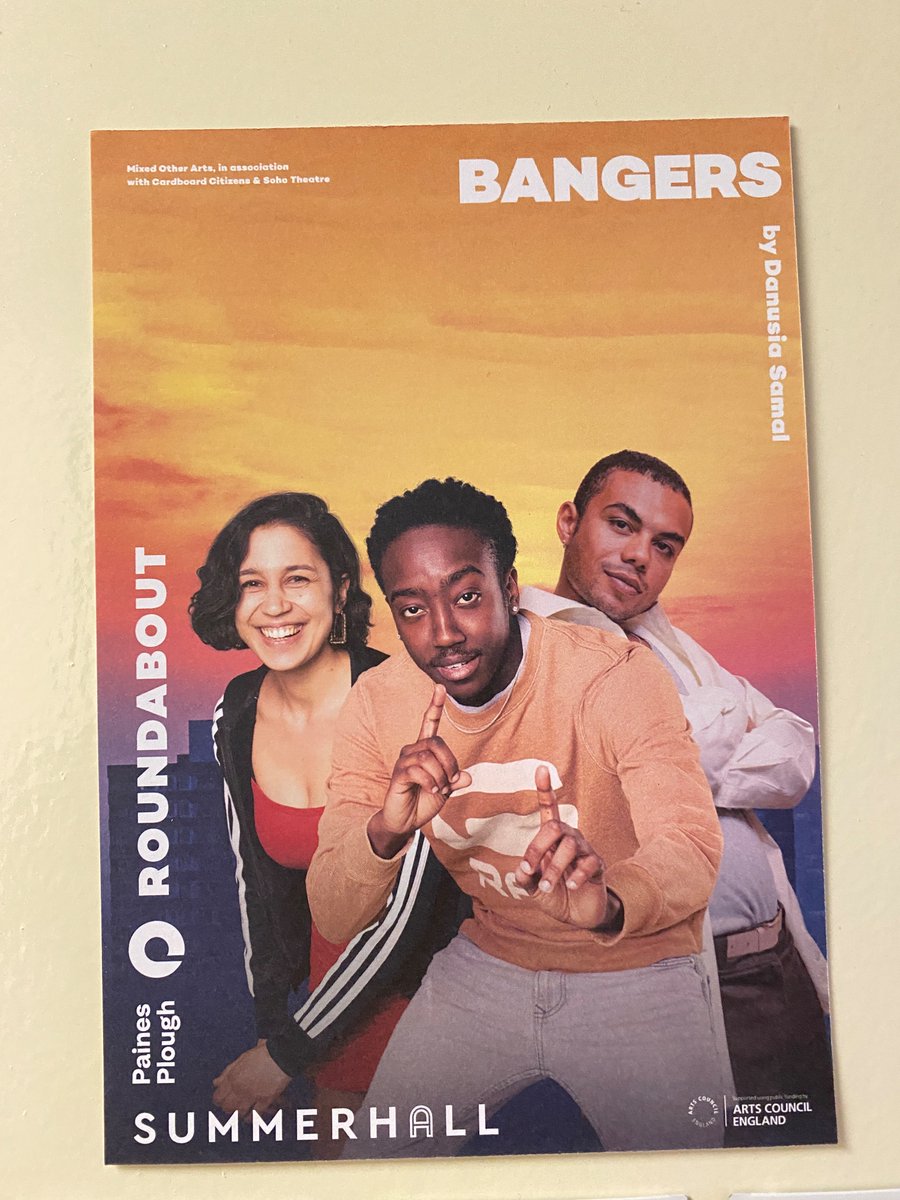Yombles's tweet photo. @emilyaboudetc @hellomiriam @katieposner Bangers - original and lyrical writing weaves together the stories of Clef and Aria as they face up to huge turning points in their lives. Featuring versatile and committed performances and some great original music #RoundaboutPP https://t.co/RSkMcLQ8fK