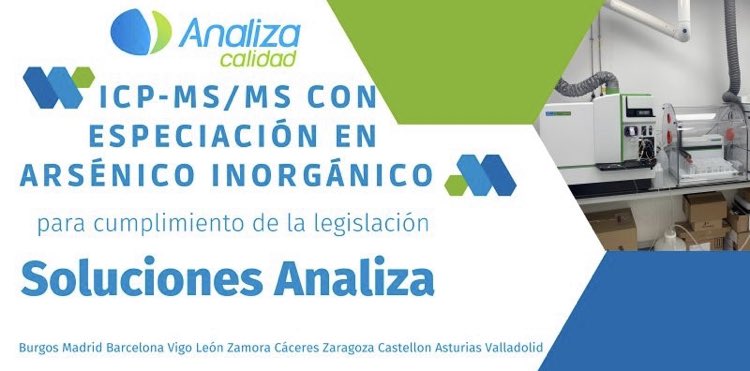 LuisMGallego's tweet photo. @AnalizaCalidadM @PKIFood @AlimentacioUB @UniBarcelona Muy interesante la #Especiacion de #Metales, como el #Arsenico , #Mercurio ,,,,, por ICP-MS/MS
#JornadasAnaliza https://t.co/IcjROAhnwi