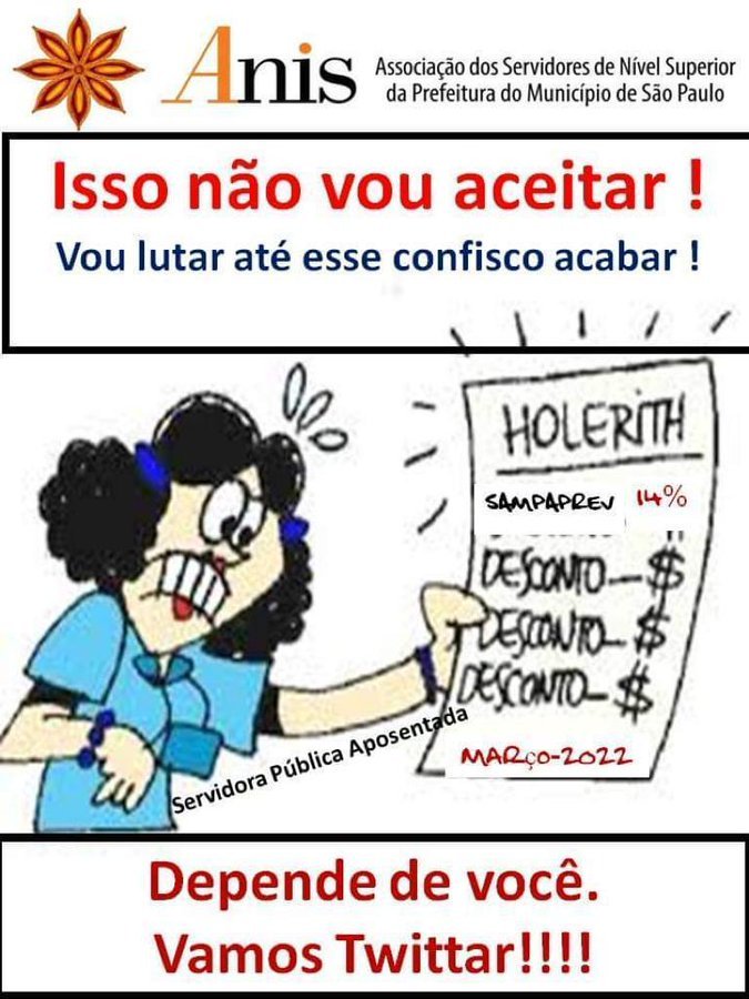 Malu Nogueira PT🚩 (@malunogueirapt) on Twitter photo <a href="/NiniveVanda/">Vanda Ninive</a> <a href="/RabelloIara/">Iara Rabello de Pinho</a> <a href="/ricardo_nunessp/">Ricardo Nunes</a> <a href="/camarasaopaulo/">camarasaopaulo</a> <a href="/andresantosmsp/">André Santos | Vereador SP</a> <a href="/atilio_oficial/">Atílio Francisco</a> <a href="/aurelio_nomura/">Aurélio Nomura</a> <a href="/veramagalhaes/">Vera Magalhaes</a> <a href="/rinaldidigilio/">Rinaldi Digilio</a> <a href="/rodrigohgoulart/">Rodrigo Goulart</a> <a href="/RubinhoNunes/">Rubinho Nunes</a> Com esse confisco como podemos honrar os nossos compromissos tipo: aluguel🏠, Luz 💡, Água,💧Gás e etc?
📢 Sr. PREFEITO ⏰ACORDA!
Os aposentados PMSP não param de se endividar!💸💸💸
⛔ CHEGA DE CONFISCO!
#RicardoNunesInjusto Justiça ⚖️ Já!
#LulaBrasilVencedor 🏆🥇 <a href="/NiniveVanda/">Vanda Ninive</a> <a href="/RabelloIara/">Iara Rabello de Pinho</a> <a href="/ricardo_nunessp/">Ricardo Nunes</a> <a href="/camarasaopaulo/">camarasaopaulo</a> <a href="/andresantosmsp/">André Santos | Vereador SP</a> <a href="/atilio_oficial/">Atílio Francisco</a> <a href="/aurelio_nomura/">Aurélio Nomura</a> <a href="/veramagalhaes/">Vera Magalhaes</a> <a href="/rinaldidigilio/">Rinaldi Digilio</a> <a href="/rodrigohgoulart/">Rodrigo Goulart</a> <a href="/RubinhoNunes/">Rubinho Nunes</a> Com esse confisco como podemos honrar os nossos compromissos tipo: aluguel🏠, Luz 💡, Água,💧Gás e etc?
📢 Sr. PREFEITO ⏰ACORDA!
Os aposentados PMSP não param de se endividar!💸💸💸
⛔ CHEGA DE CONFISCO!
#RicardoNunesInjusto Justiça ⚖️ Já!
#LulaBrasilVencedor 🏆🥇