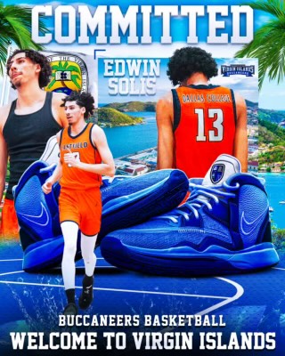UVI_Athletics's tweet photo. UVI and the men's basketball program are excited to welcome Edwin Solis to the team    

Solis is from Dallas, Texas (Dallas Skyline High) and previously played at Eastfield College     

#BUCUP https://t.co/DxyBRXG37N