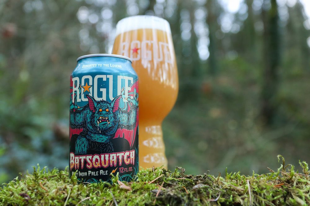 BATSQUATCH Hazy IPA @RogueAles 
#NationalIPADay 
#GhastlyGastronomy