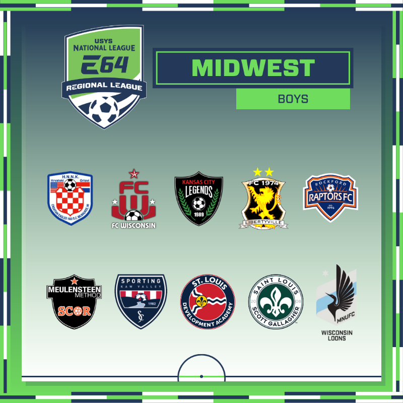 NationalLeague's tweet photo. We're excited to welcome 54 clubs into the Great Lakes and Midwest groups of the Elite 64 Regional League! 

#EveryMomentCounts | #EarnYourPlace