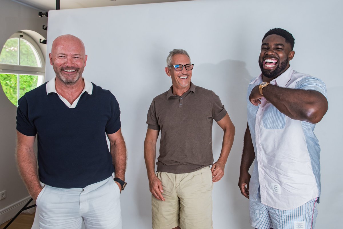 RestIsFootball's tweet photo. THE REST IS FOOTBALL
The essential new podcast for football fans. 

@GaryLineker @alanshearer @MicahRichards 

LISTEN NOW...
https://t.co/hMQpAsE5hD https://t.co/YlDS3iCE6e