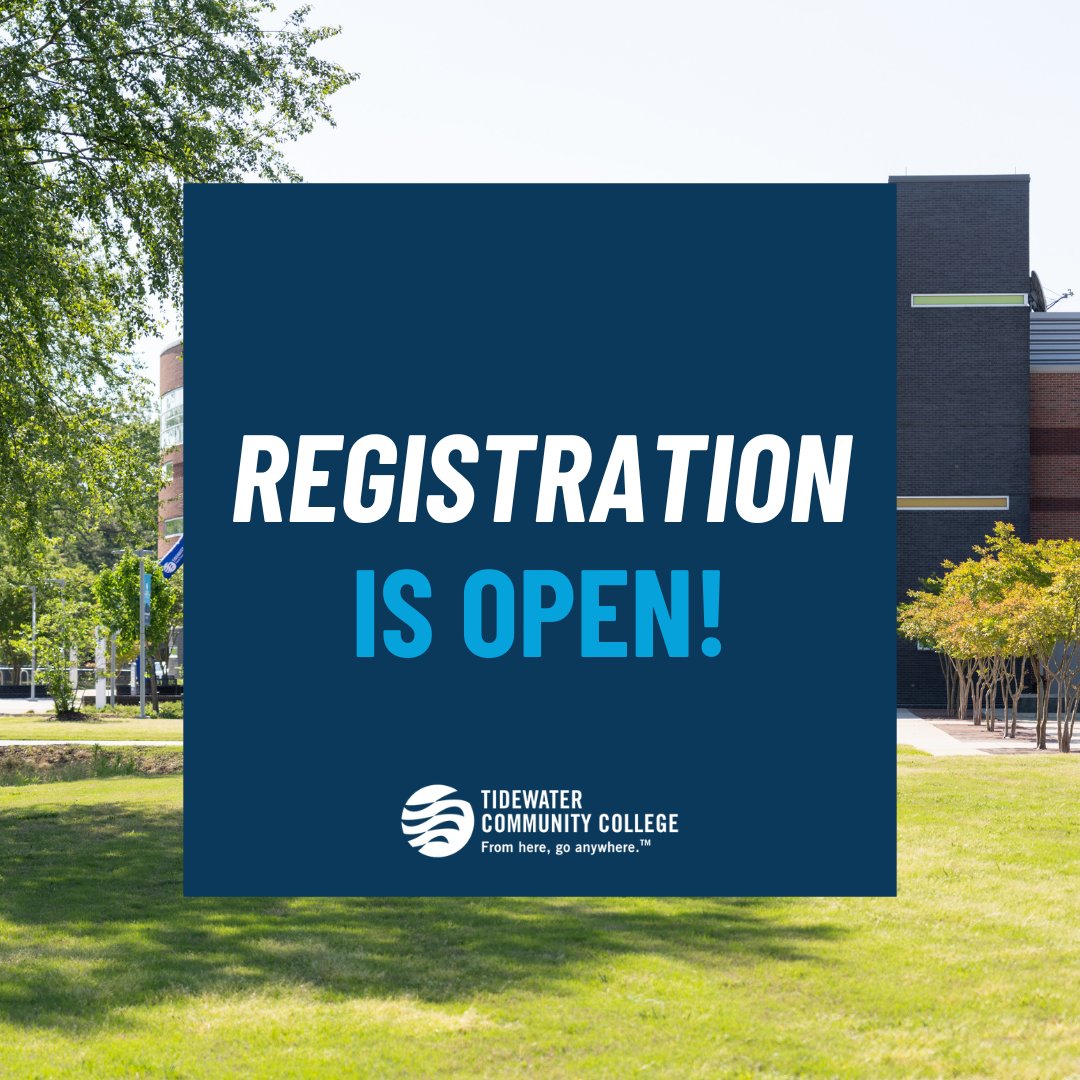 🚀📚 Our Student Support Services team is here to assist you. Visit your advisor, email info@tcc.edu, or call 757-822-1111. 🌊 Enroll now and embark on an amazing journey at Tidewater Community College! 

#TCCva #FromHereGoAnywhere #RegisterToday #HamptonRoads
