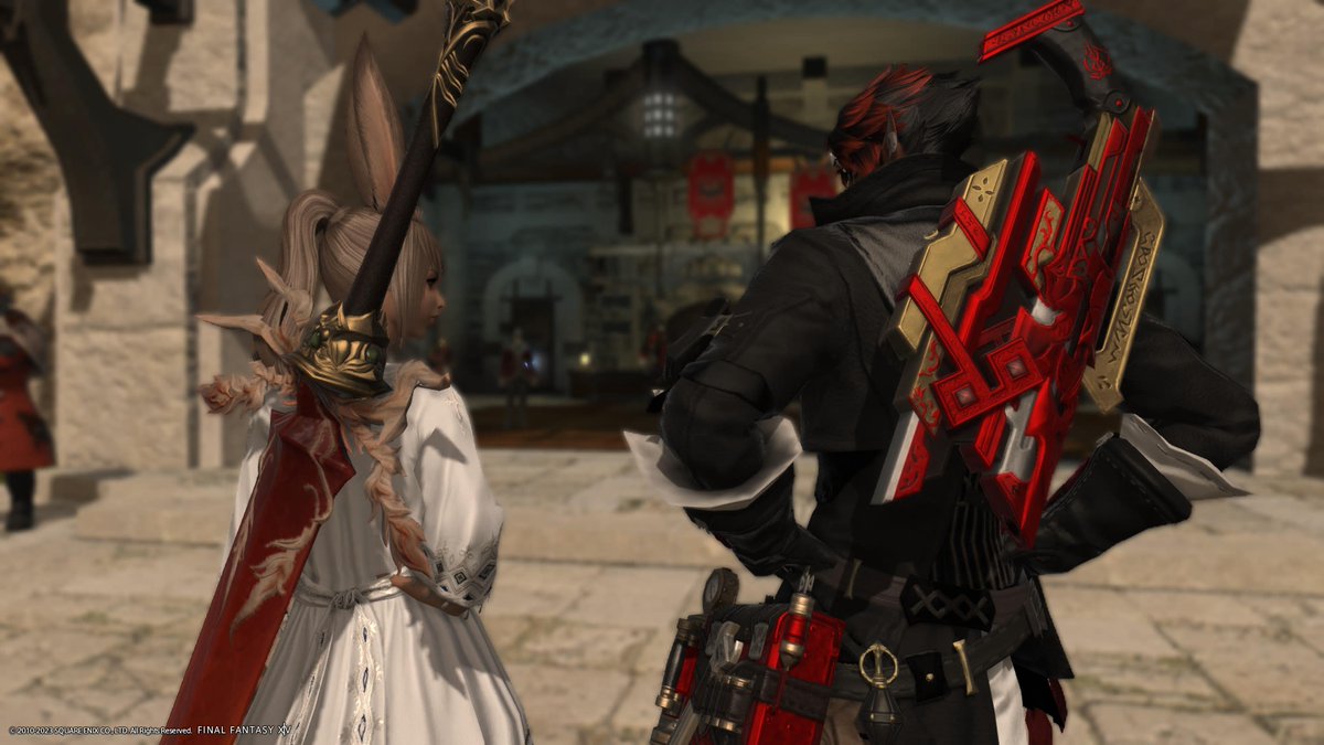 With <a href="/Gamedoll/">나그네</a> after being back from the 2023 FFXIV Las Vegas Fan Festival. Great to be back home in Limsa Lominsa! #PS5Share, #FINALFANTASYXIVOnline