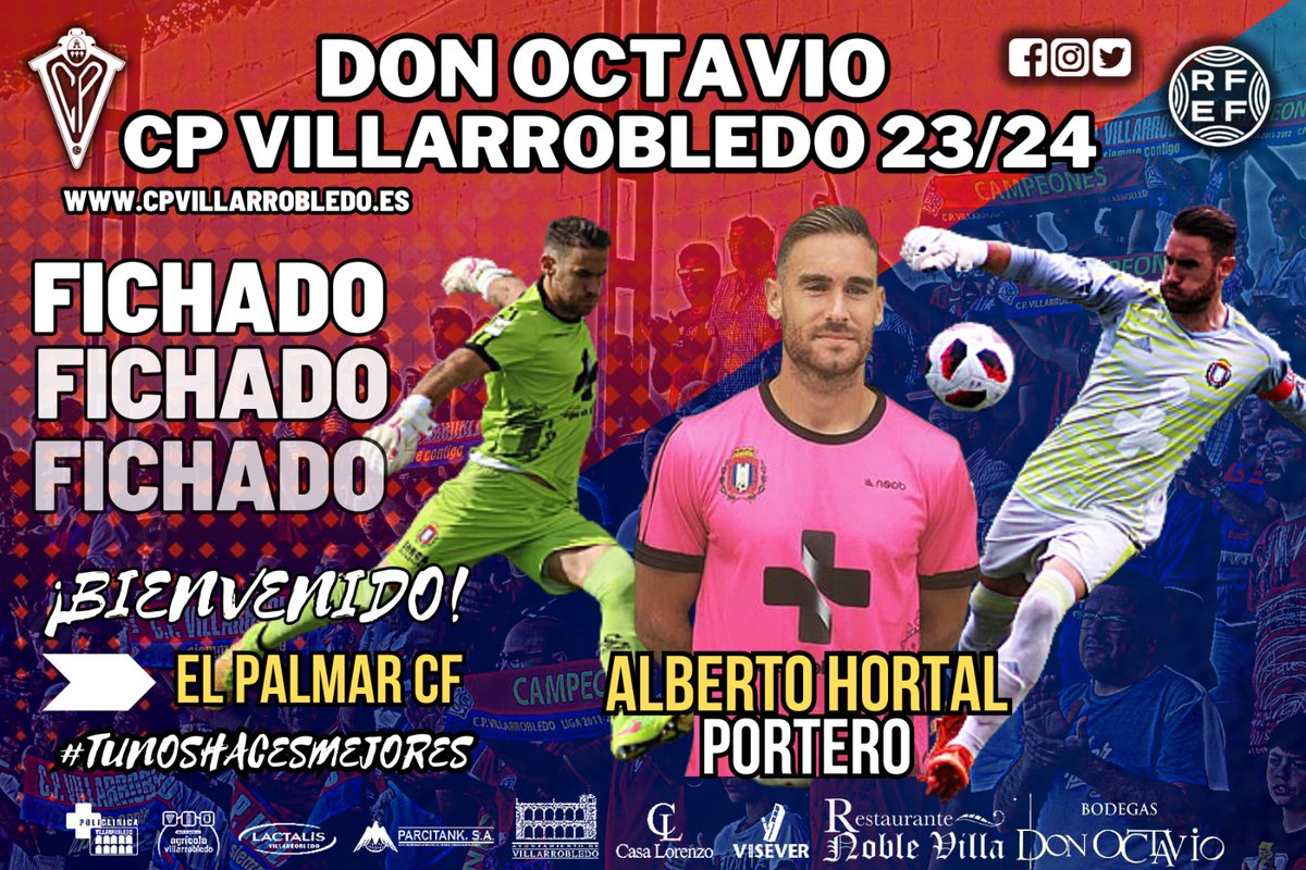 🎴OFICIAL  

❗FICHAJE❗ 

📓 Alberto Hortal <a href="/AlbertoHortal/">Alberto Hortal</a>-34 años. Portero.

📌 Procedencia: El Palmar CF.

⚽️ ᴛʀᴀʏᴇᴄᴛᴏʀɪᴀ: 
📍Costa Cálida
📍 UCAM Murcia
📍Plus Ultra
📍CD Cieza
📍La Unión 
📍Lorca
📍Bullense
📍El Palmar