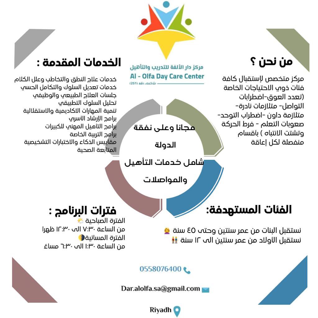مركز دار الألفة (@alolfahdar) on Twitter photo 