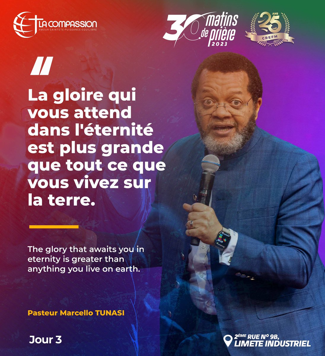 CompassionCrefm's tweet photo. Pensées inspirées  | 3.08.2023 

“ La gloire qui vous attend dans l'éternité
est plus grande que tout ce que vous vivez sur
la terre.” 

#citations #jour3 #30matins #quotes 

Pst Marcello Tunasi https://t.co/uqNrQdT4Zy