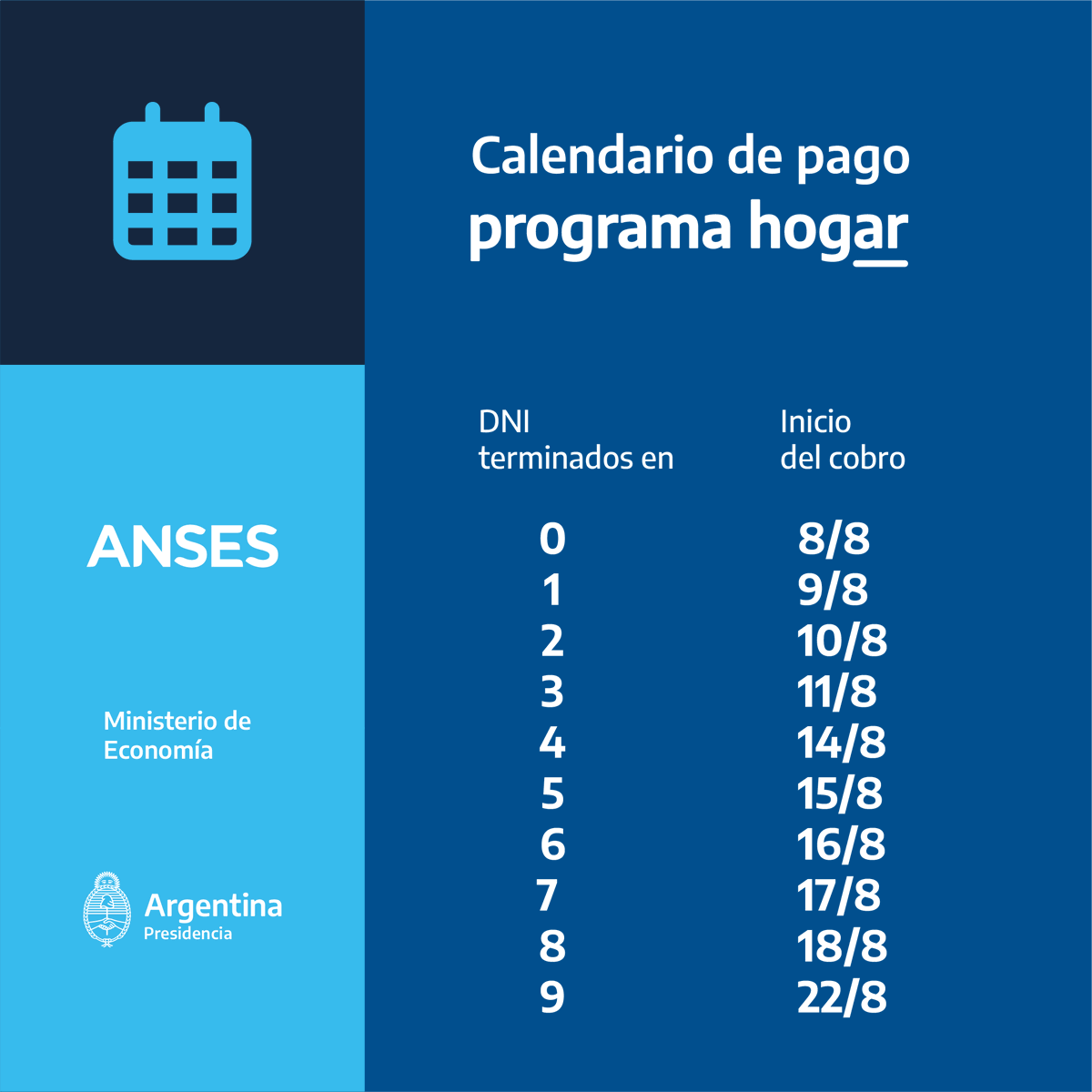 ansesgob's tweet photo. 📲 Te recordamos que también podés consultar tu fecha y lugar de cobro ingresando en mi ANSES con CUIL y Clave de la Seguridad Social.
🔗 Más información en https://t.co/Z1e5V4TVJw
#ANSES #ProgramaHogar https://t.co/bt8kMhcjeE