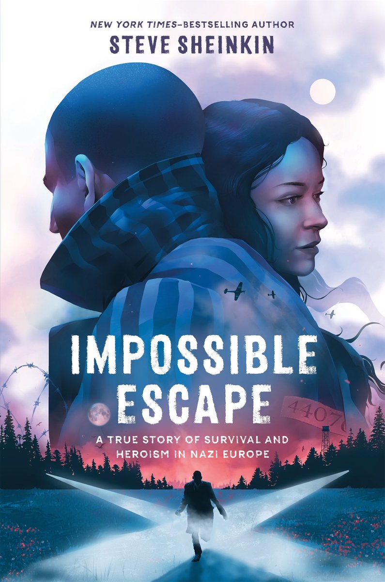 IMPOSSIBLE ESCAPE: A TRUE STORY OF SURVIVAL AND HEROISM IN NAZI GERMANY (Roaring Brook/<a href="/MacKidsBooks/">MacKids Books</a>) by <a href="/SteveSheinkin/">Steve Sheinkin</a> will receive a starred review in the September/October 2023 #HornBookMagazine. Congratulations! #HBMag #HBStars hbook.com/story/septembe…