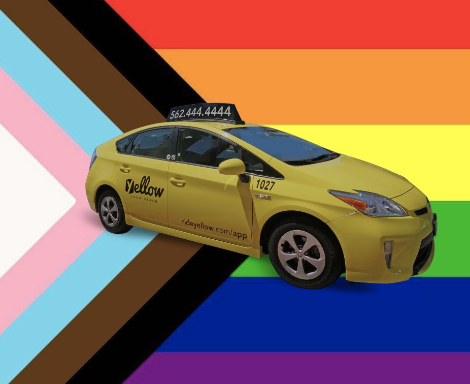 RideYellowApp's tweet photo. Attention Long Beach Pride goers! Long Beach Yellow Cab will be at Pride this year as Pride's recognised transportation. If you're leaving the pride festival or need a ride after the parade, please visit our stand at 700 E. Ocean Blvd. See you there! 🚕🚖🚕🚖🏳️‍🌈🏳️‍⚧️ https://t.co/7n715F2ReZ