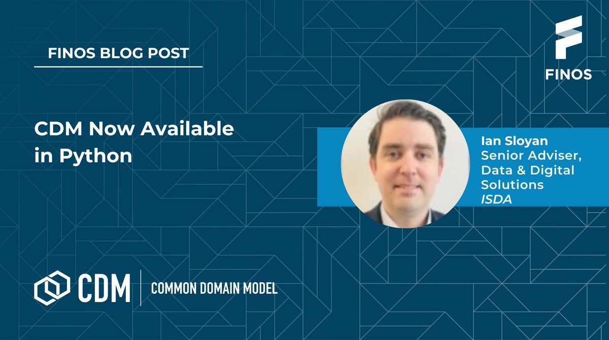 FINOSFoundation's tweet photo. 📢 CDM Now Available in #Python! 🌐 Read this blog post from Ian Sloyan of @ISDA ➡️ https://t.co/3gBfkqyrHA Thank you to the collaborative efforts of the Cloudrisk, FT Advisory, & @tradeHeader teams!
#OpenSource #FINOS #TechNews #fintech #financialservices #regtech #finance https://t.co/Bl6V6ooN0D