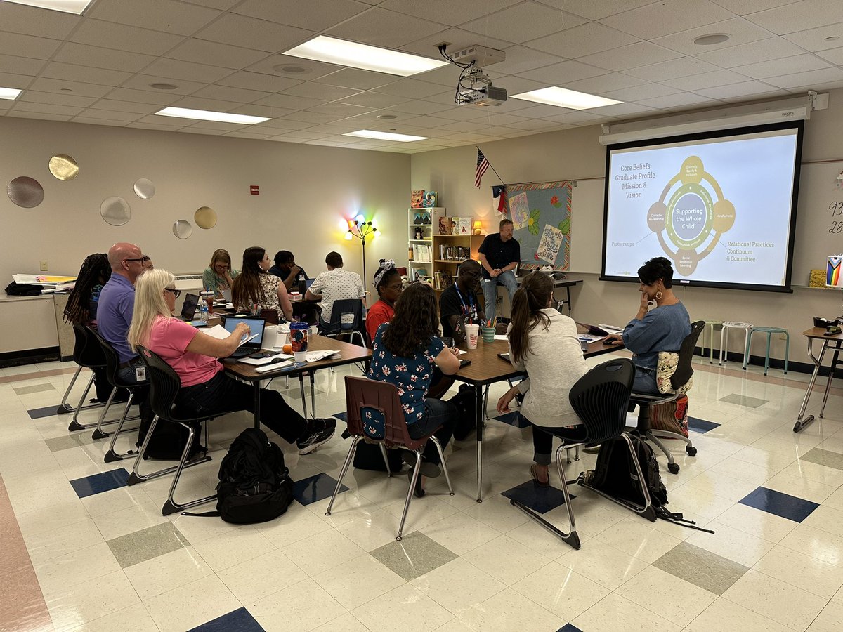 Our new RBMS Staff is on fire 🔥 about building #relationships with students and each other to create meaningful #educationalexperience for our #RBMSCougars! #1LISD.