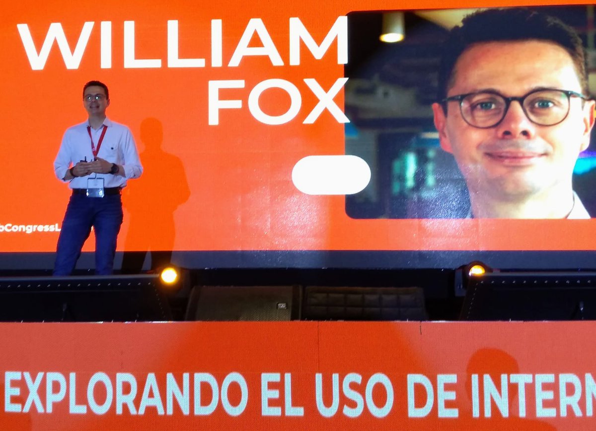 ImpactoTIC's tweet image. Ante los asistentes del #WebCongress 2023, William Fox, gerente de mercadeo de @puntoCO Internet (GoDaddy Registry), compartió  datos sobre consulta, consumo, percepción de seguridad, #ciberacoso y relaciones de pareja en #Internet, obtenidos en el estudio &quot;Percepciones y Uso de…