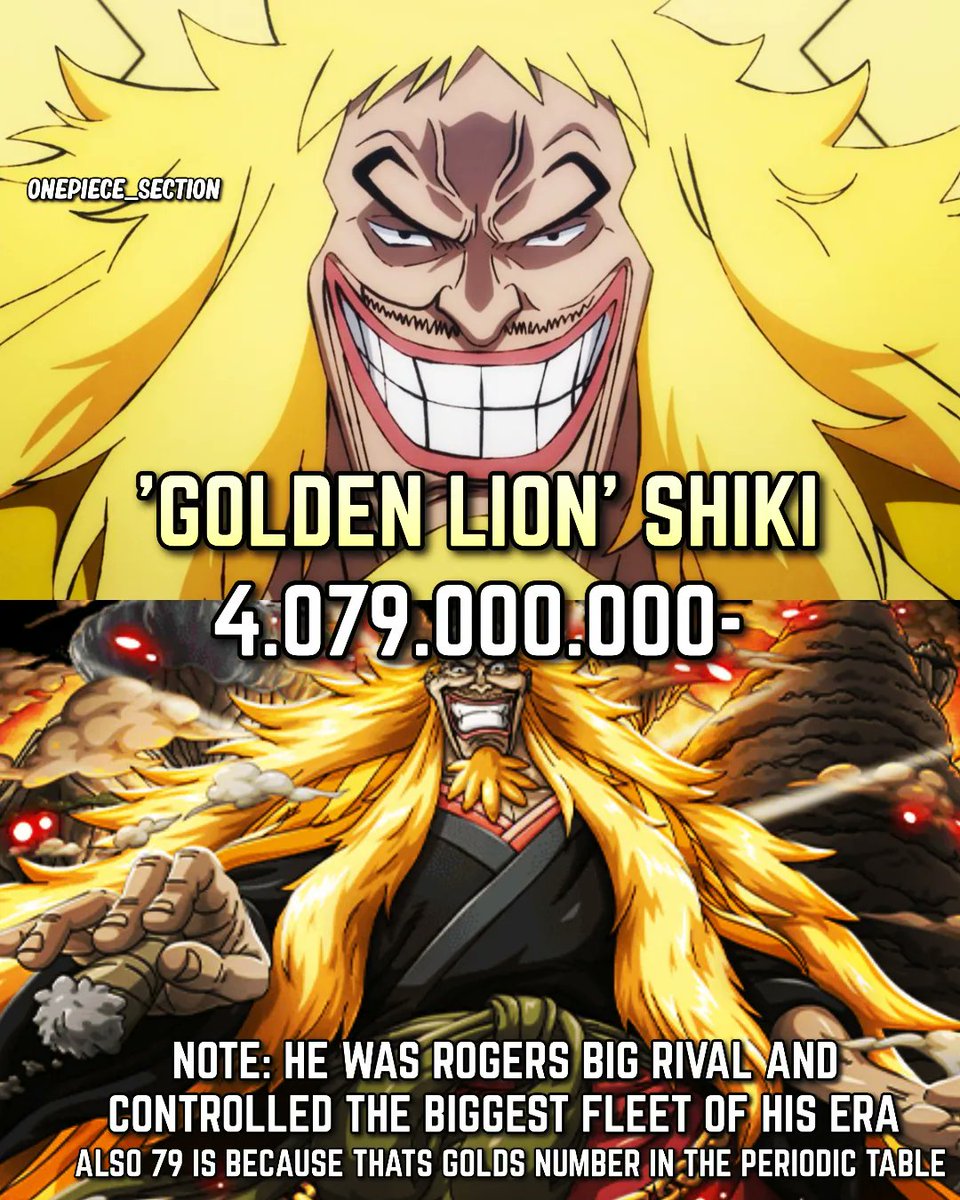 onepiecesection's tweet photo. Predicting Shiki's bounty https://t.co/e1z69ryhsx