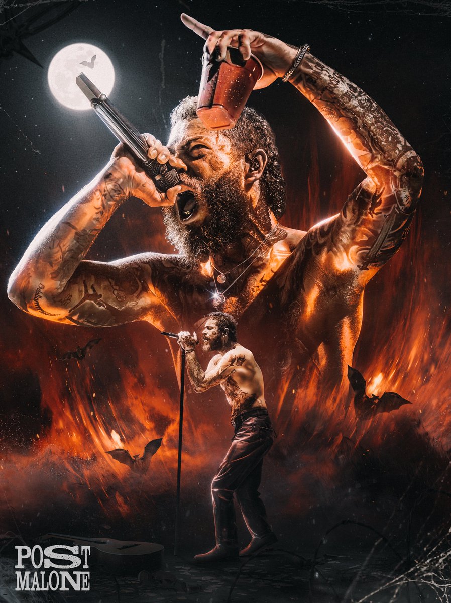 Post Malone || <a href="/PostMalone/">Post Malone</a> 🤘
Poster design✍️

➡️behance.net/gallery/176785…
