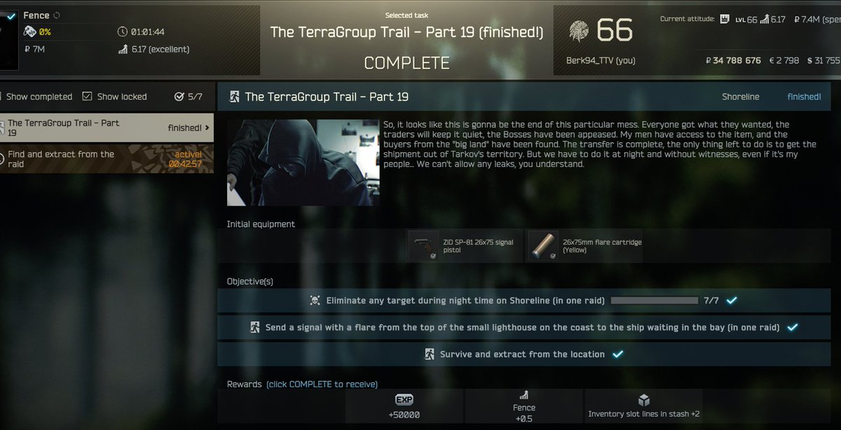 I got it!!!!  #EscapefromTarkov #BSG