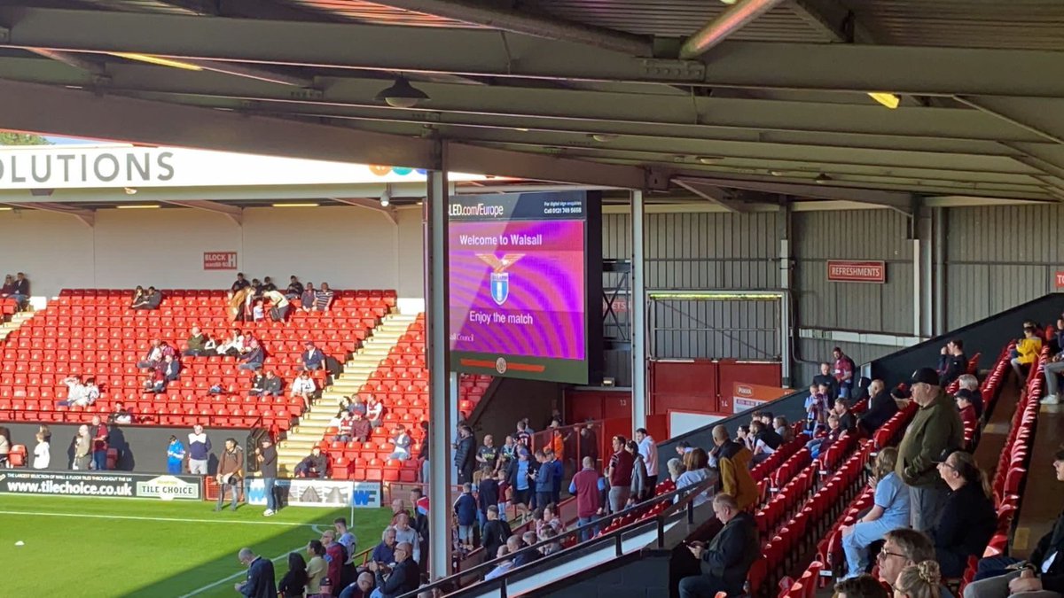 WalsallCouncil's tweet photo. Poundland Bescot Stadium is beginning to fill up as match kick-off approaches....⚽️🎉

@AVFCOfficial @OfficialSSLazio https://t.co/xlNrGC6j4F