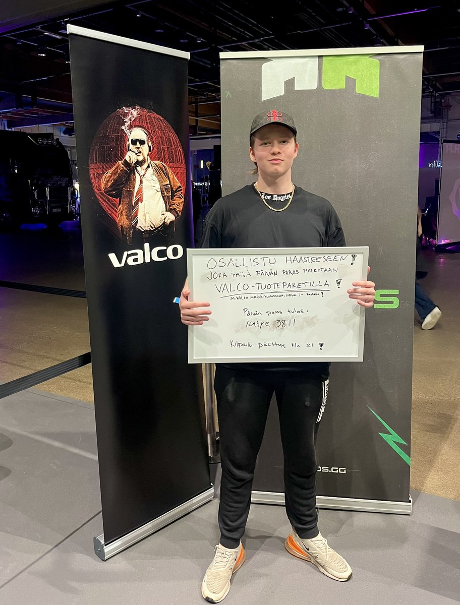 Valorant pelaaja <a href="/kaspeVAL/">Kaspe</a> kävi tykittämässä Roundsin <a href="/assemblyparty/">Assembly Party</a> -pisteellä hävyttömän kovan tuloksen ja lunasti <a href="/valco_fi/">Valco (very much official)</a> -tuotepaketin. Onneksi olkoon! 

Valcon vastamelu kuulokkeet testattavissa pisteellämme!