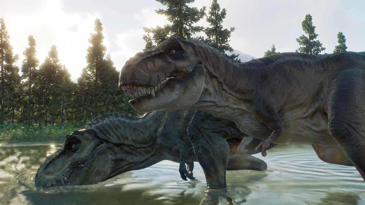 JurassicLore's tweet photo. Doe fait découvrir les meilleurs endroits de la vallée à Roberta.
#JWEvolution2 https://t.co/KZ1dfsqsft