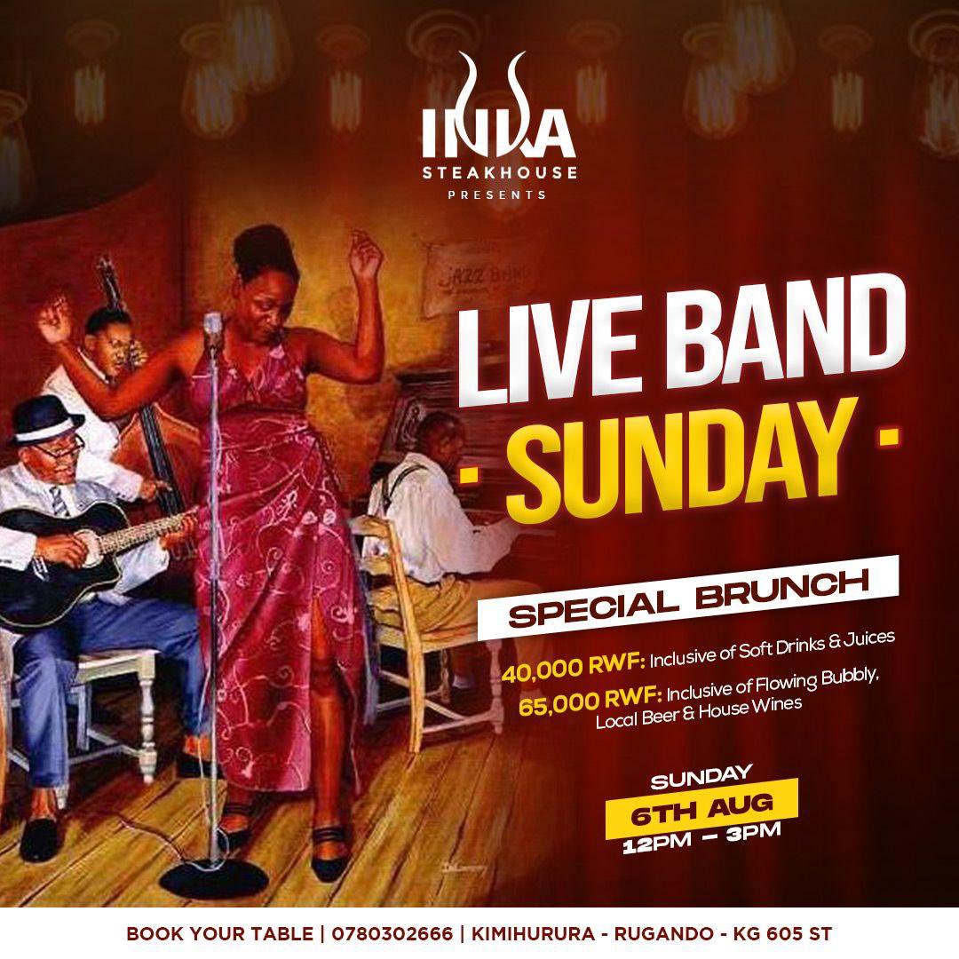 Sundays are meant for sizzlin' steaks, soulful tunes, and brunch vibes! 🎶 

Join us at Inka Steakhouse this Sunday for a mouthwatering feast accompanied by our sensational live band. Let the flavors dance on your plate while the melodies serenade your senses. 🥩🎤