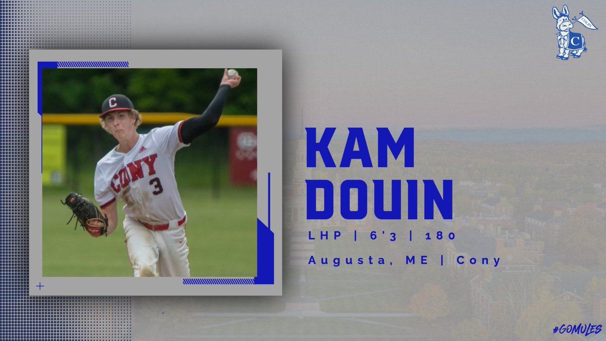 And wrapping up the class of 2027 is Kam Douin from right down the road in Augusta, ME #GoMules