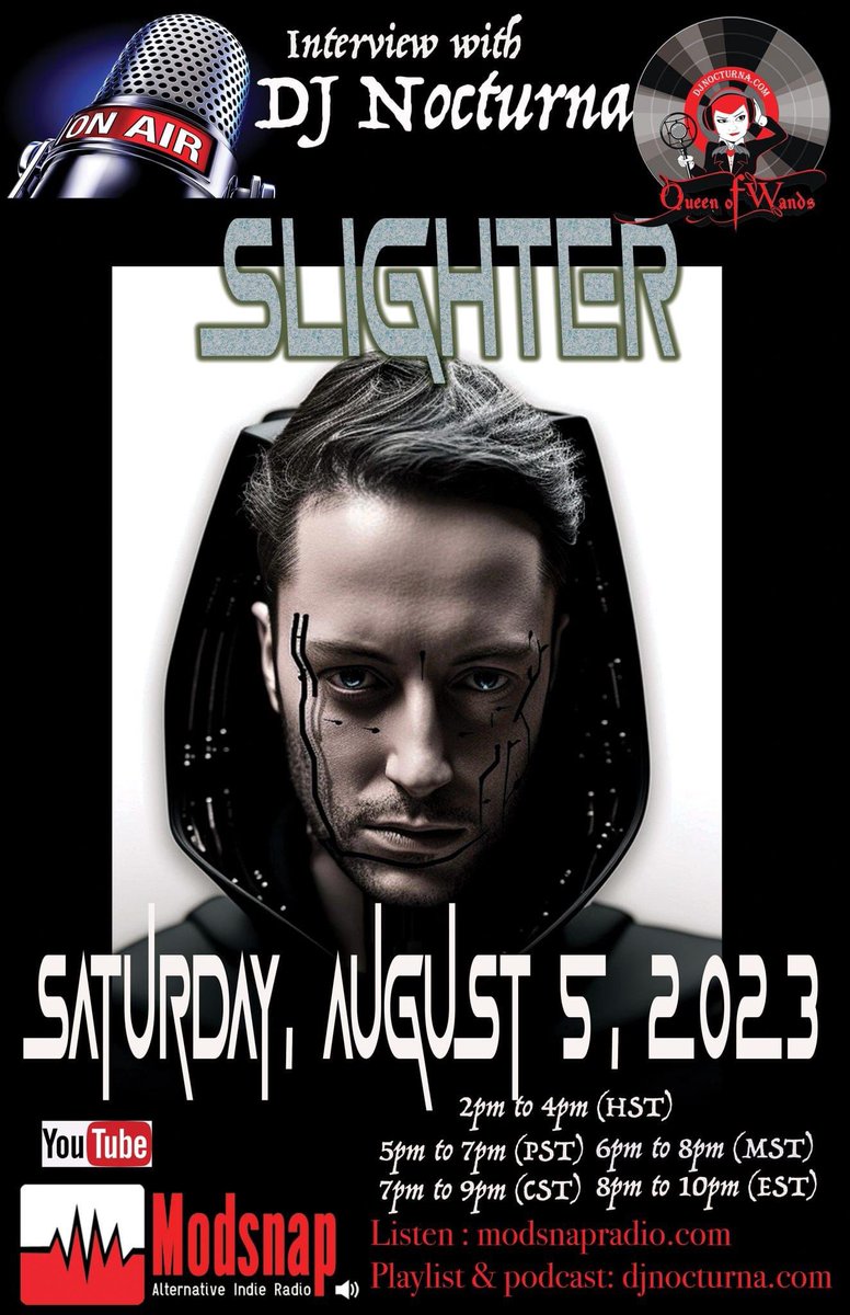 djnocturna's tweet photo. #darkelectronic artist @slightermusic released "The Futile Engine" via @BrutalResonance @modsnapradio
@ShamelessPR_ 🖤
Interview/music you can hear here :
https://t.co/JPYwK1sYRw
https://t.co/h8XvhqxVlj
Playlist : https://t.co/FTYzS8X0En
#DJNocturna #Slighter #Modsnapradio https://t.co/YiGbqJoXqM
