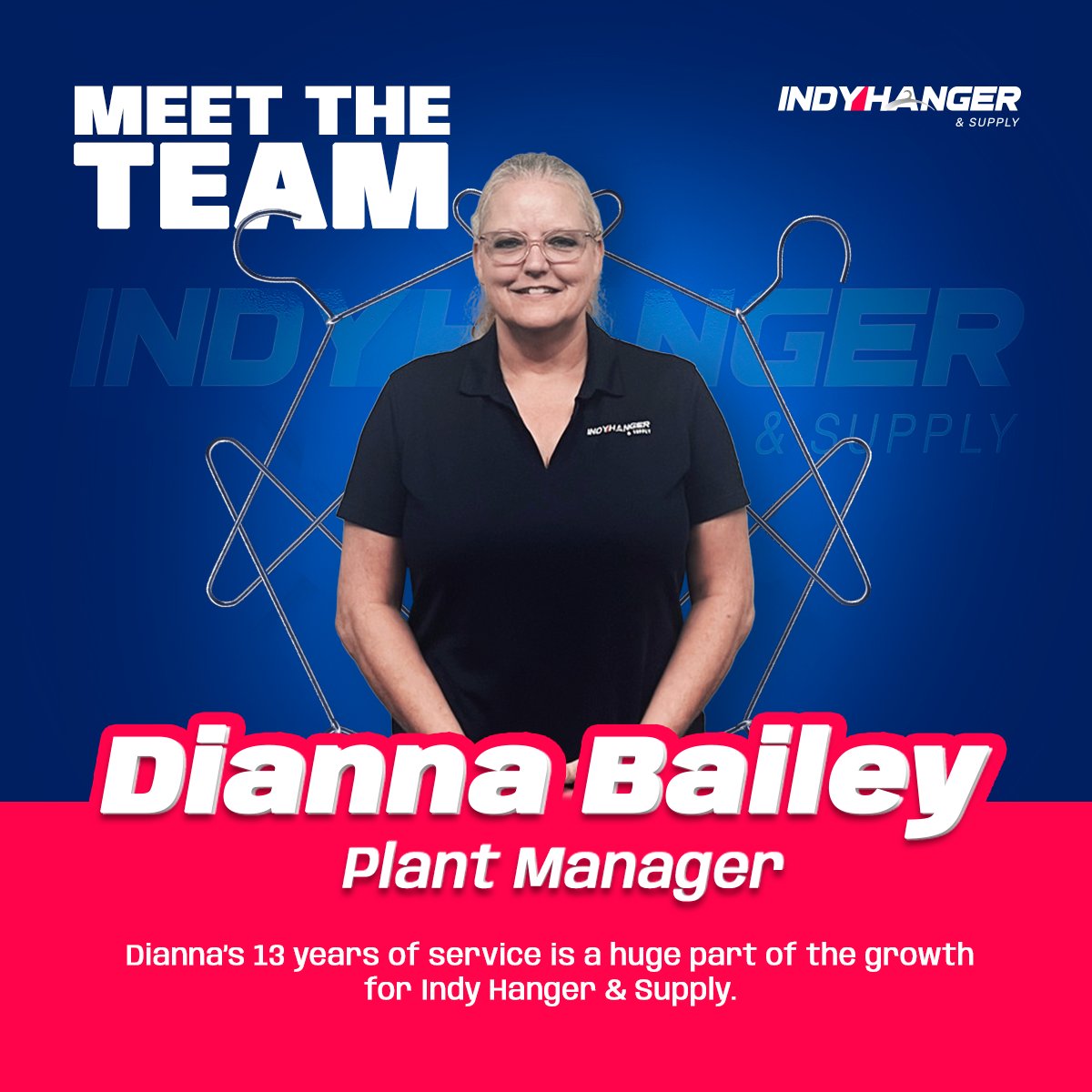 Indy_Hanger's tweet photo. Meet Plant Manager Dianna Bailey! Dianna makes every day great with her hard work and sense of humor. Thank you for 13 incredible years of service, Dianna! https://t.co/TFcv38LkmB