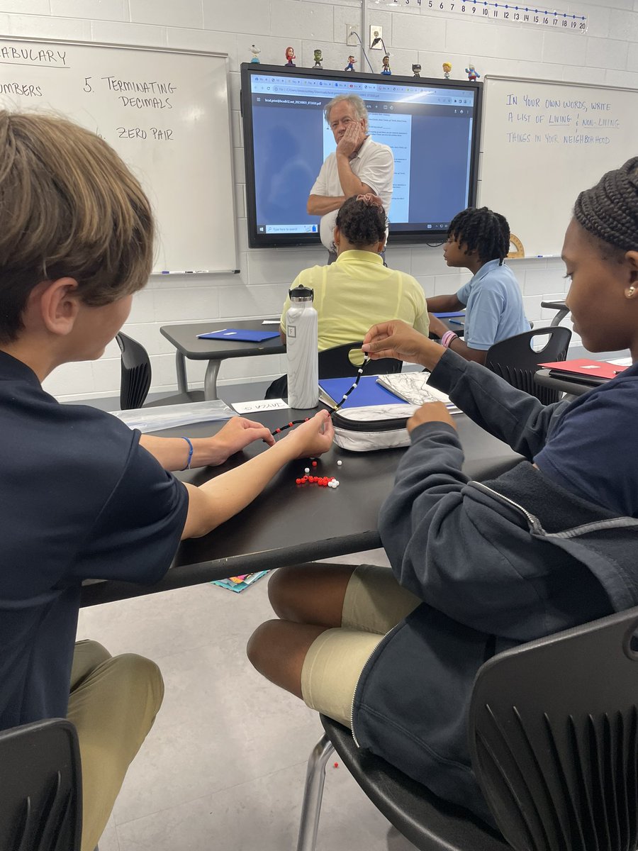 principal_dee's tweet photo. Finding “SOLUTIONS” to life’s problems using our math manipulatives!! You missed it if you weren’t here!!! Some of the absolute coolest explanations I’ve EVER heard regarding rational   numbers and how to find solutions using a number line!! #Built4Bibb 
#GreatnessHappensatMiller https://t.co/Afl3nvVRy9