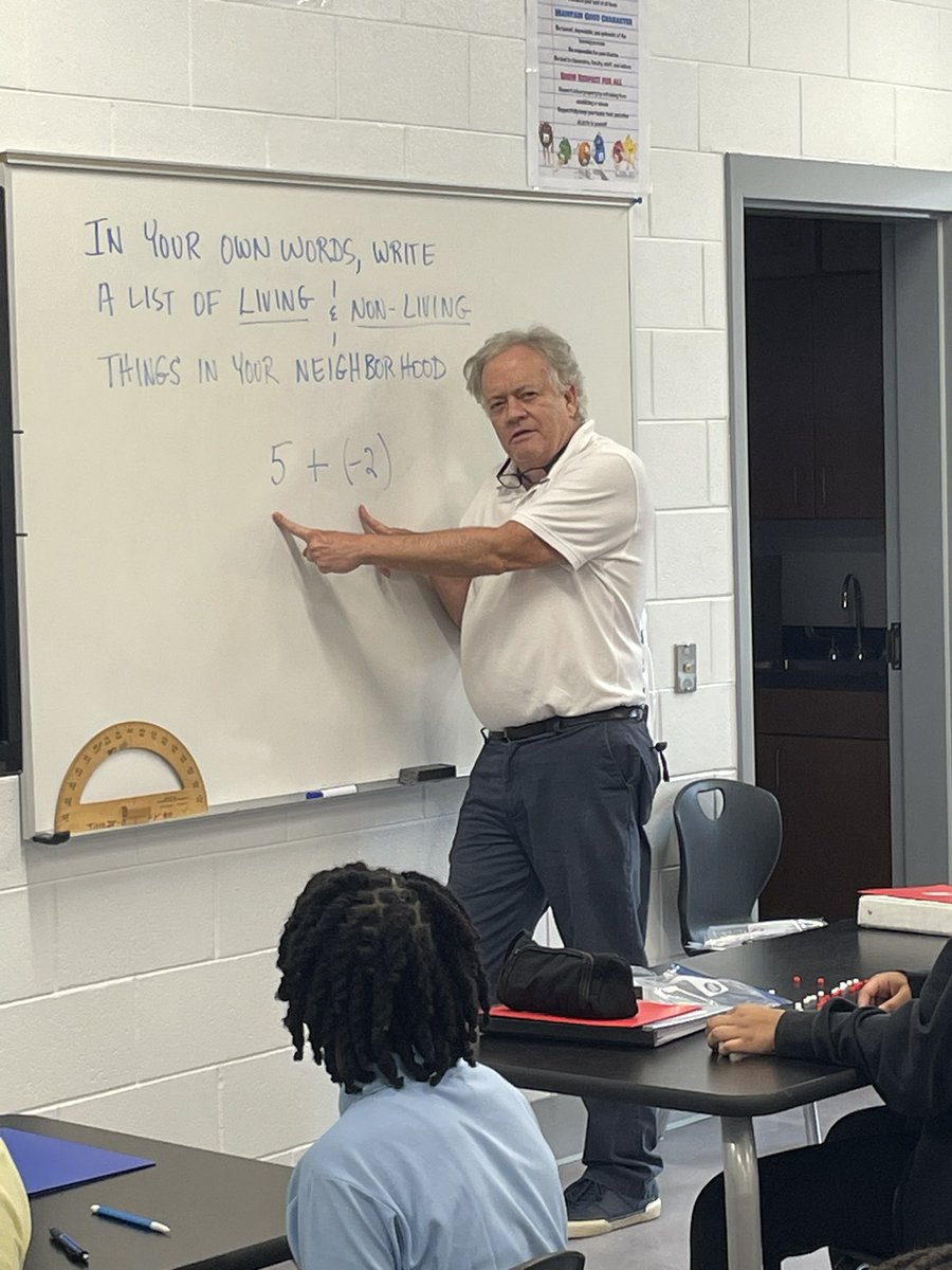 principal_dee's tweet photo. Finding “SOLUTIONS” to life’s problems using our math manipulatives!! You missed it if you weren’t here!!! Some of the absolute coolest explanations I’ve EVER heard regarding rational   numbers and how to find solutions using a number line!! #Built4Bibb 
#GreatnessHappensatMiller https://t.co/Afl3nvVRy9