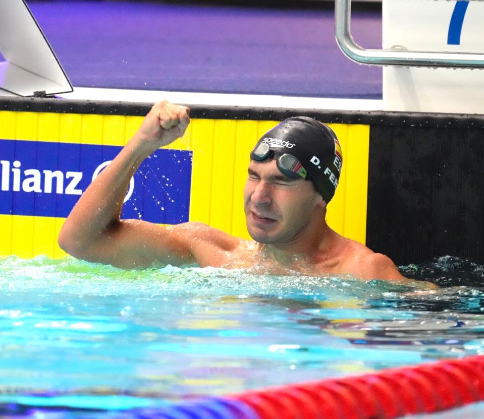 Daniel Ferrer da la sorpresa en el Mundial de natación 🏊‍♂️ con una plata 🥈 en 50 espalda S3 👏🔝 El nadador de la FEDPC bate el récord nacional con 48.70 y también le da a España una plaza para París 2024

Más información 📰 aquí 👇
fedpc.org/noticias/danie…