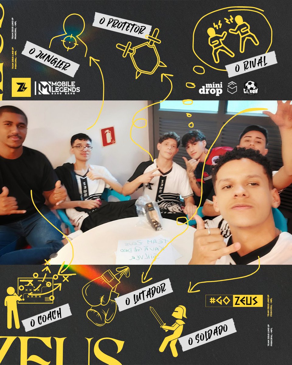 zeusesportsbr's tweet photo. Aqui a mesa tem todo tipo de jogador!
Vai de Head Coach a Pro Player e de vez enquando tem até adversário! ⚡️
#goZEUS #MPLs5 #mobilegendsbangbang #mlbb #mobilegame https://t.co/UANY8jpLBF