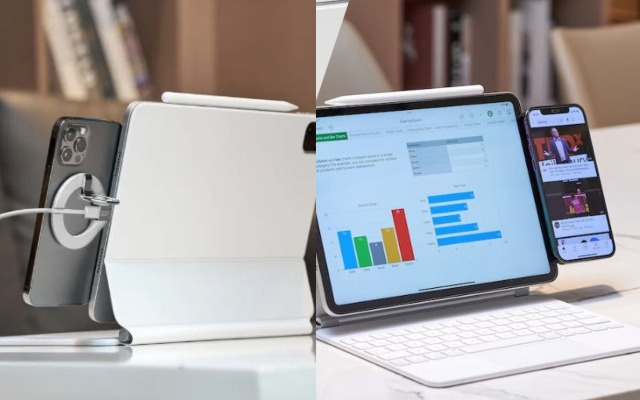 iphoneness's tweet photo. OMOOSPACE: Mount Your iPhone to an iPad - https://t.co/iXY8cr4REE - #IpadMount #SecondDisplay https://t.co/8TCZV1vRq5