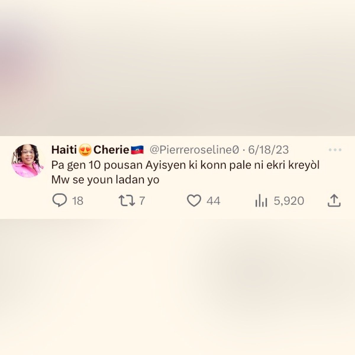 SkasonBaptiste's tweet photo. Bagay moun medyòk nèt wi ! Kòman yon lòt chita lakay li (petèt : fin manje diri, ap gad pòno sou telefòn li, ap mastibe, epi aprè l fin jwi), li monte an piblik bay chif ak presizyon DAPRÈ LI MENM ? Enfòmasyon diferan de opinyon, depi opinyon an chifre, fòk ou gen sous. #BonSans https://t.co/f3MO5nlEBD